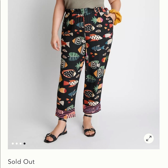 🆕  Anthropologie Farm Rio Sealife Drawstring Pants - Picture 7 of 13